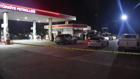 Akaryakıt istasyonuna kurşunlu saldırı