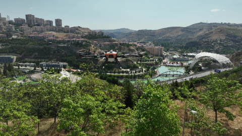Ankara'nın havadan ilaçlanması Bursa'dan!