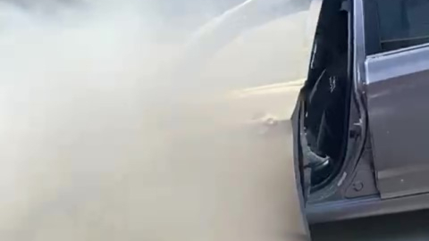 Bursa'da seyir halindeki araç alev alev yandı!