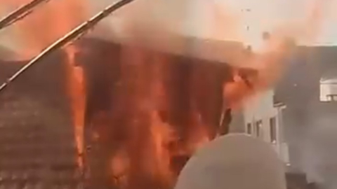 Bursa'da vatandaşların yangın paniği