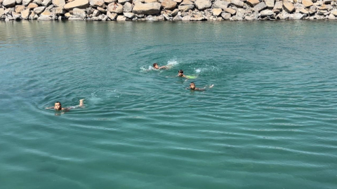 Bu göle giren bakın nasıl çıkıyor?