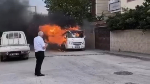 Bursa’da alev alev yandı