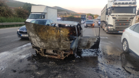 Bursa'da bir anda alev topuna döndü