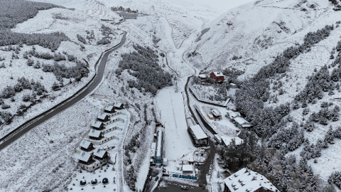 Palandöken beyaza büründü
