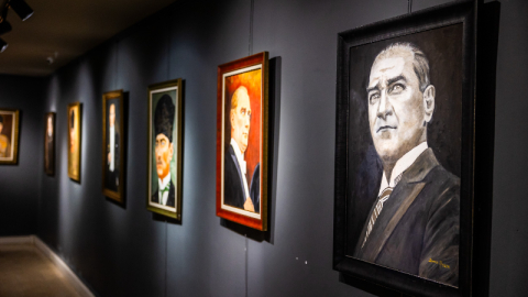 'Atatürk' temalı resim sergisi