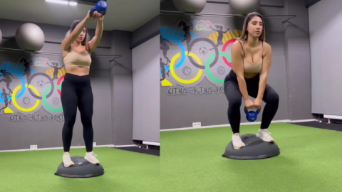 Spor yaptığı anları paylaştı