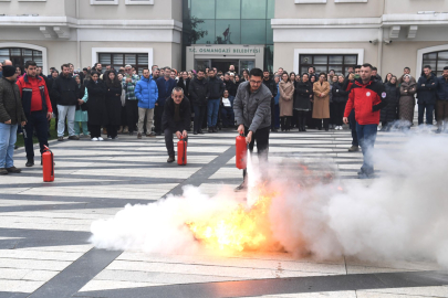 Osmangazi'de yangın ve deprem tatbikatı!