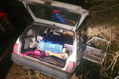 Kontrolden çıktı şarampole uçtu