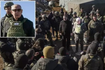 Netanyahu Suriye'de işgal ettiği bölgede!