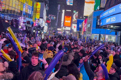 New York’ta yeni yıl coşkuyla karşılandı