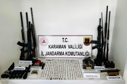 Jandarmadan silah ve tarihi eser operasyonu