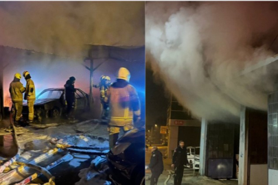 Bursa cayır cayır yandı! Bu kez adres oto galeri...