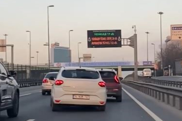 E5 Karayolunda tehlikeli hareketler