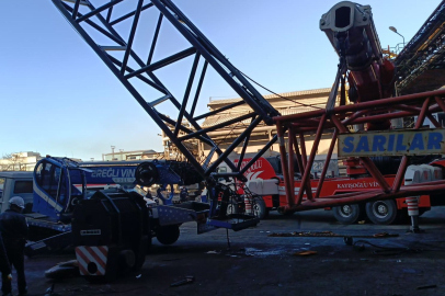 Vinç işçilerin üzerine devrildi; 1 ölü, 1 yaralı