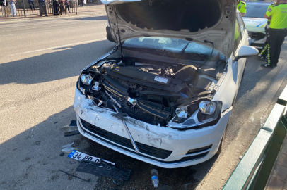 Bursa'da park uygulaması yapan polise otomobil çarptı