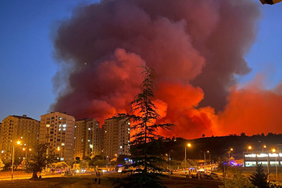 Bursa'da yangın sebebiyle Karahıdır Mahallesi boşaltılıyor