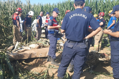 İzmir'de helikopter düştü
