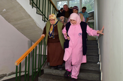 Dörtçelik Huzurevi’nde acil durum tatbikatı