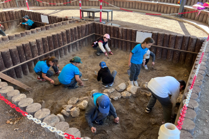 Aktopraklık Arkeopark’ta öğrenciler tarihle buluşuyor