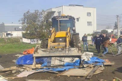 Nilüfer’de izinsiz çadır ve barakalara müdahale