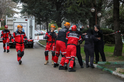 BUSKİ’de deprem ve yangın senaryoları test edildi