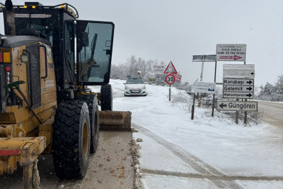 Nilüfer Belediyesi’nden kar yağışına hızlı müdahale