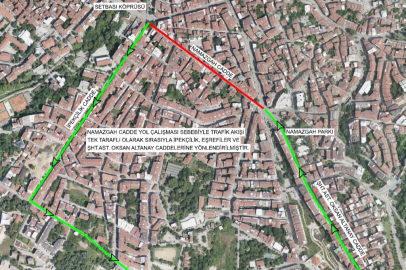 Namazgah Caddesi’nde tek taraflı trafik uygulaması