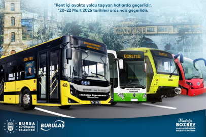 Bursa’da Ramazan Bayramı’nda toplu taşıma ücretsiz