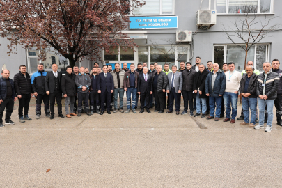 Başkan Mustafa Bozbey BUSKİ personeliyle bayramlaştı