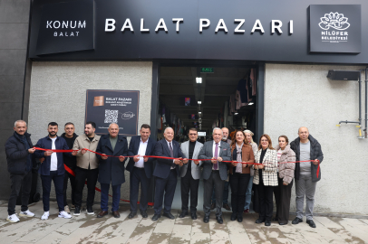 Nilüfer Balat’ta yeni giyim pazarı hizmete açıldı