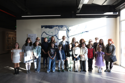 Nilüferli çocuklar kentlerini seramik panoya taşıdı