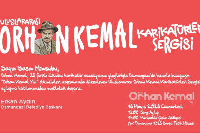 Osmangazi’de “Uluslararası Orhan Kemal Karikatürleri Sergisi”