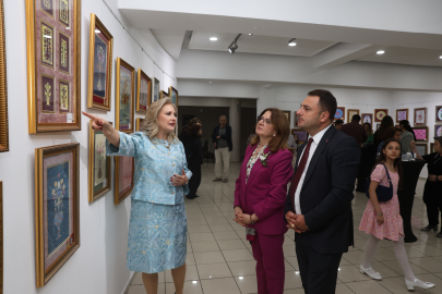 Nilüfer'de ebru ve kaat-ı sanatına özel sergi