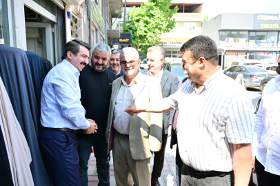 Başkan Yılmaz’dan Anadolu Mahallesi esnafına ziyaret