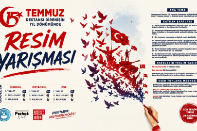 Kestel Belediyesi’nden 15 Temmuz temalı ödüllü resim yarışması